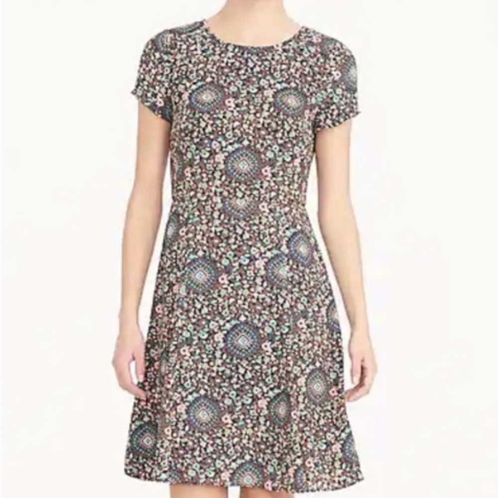 J Crew Factory Short Sleeve Flutter Dress